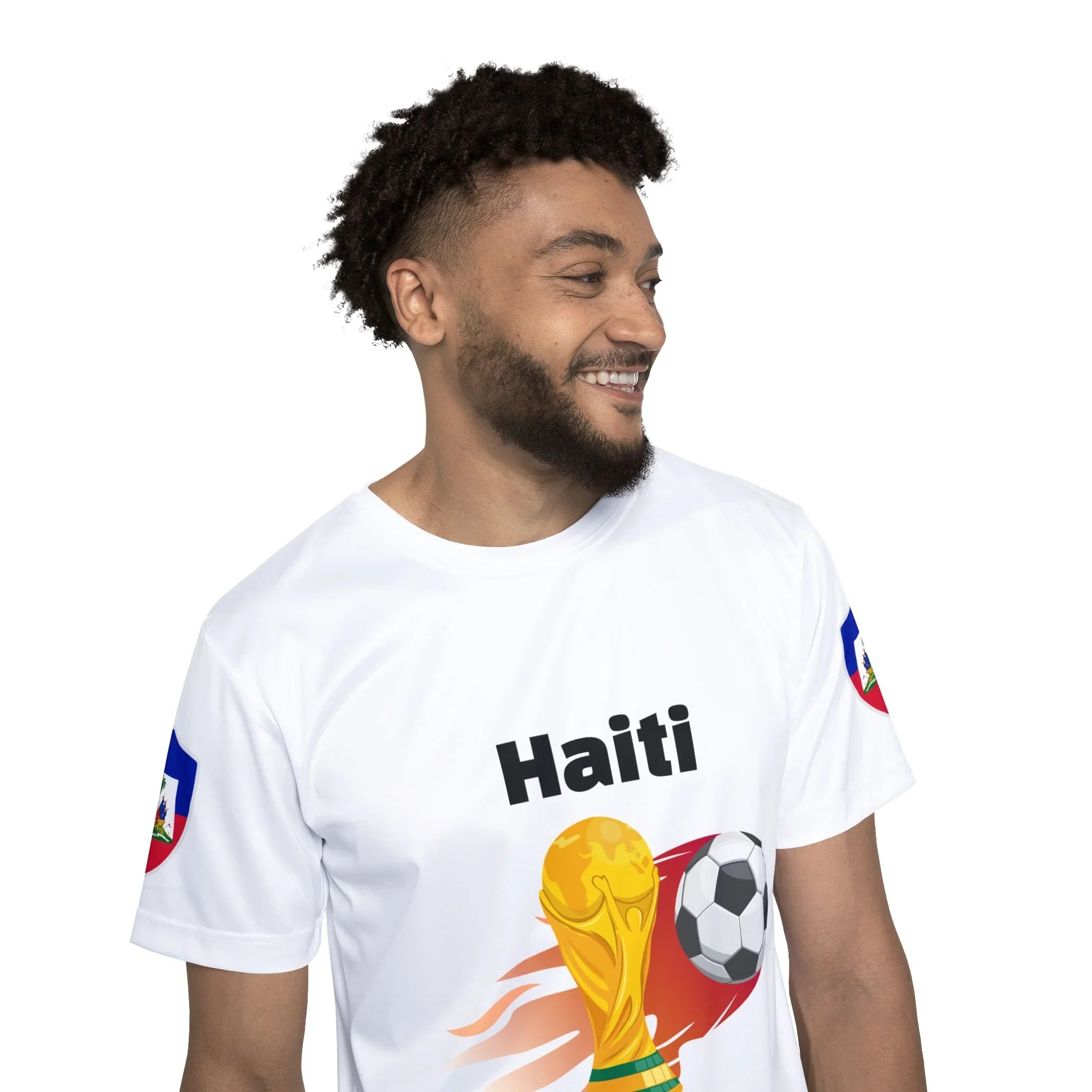 Haiti World Cup Jersey – Let's Go! Men's Red Sports Tee
