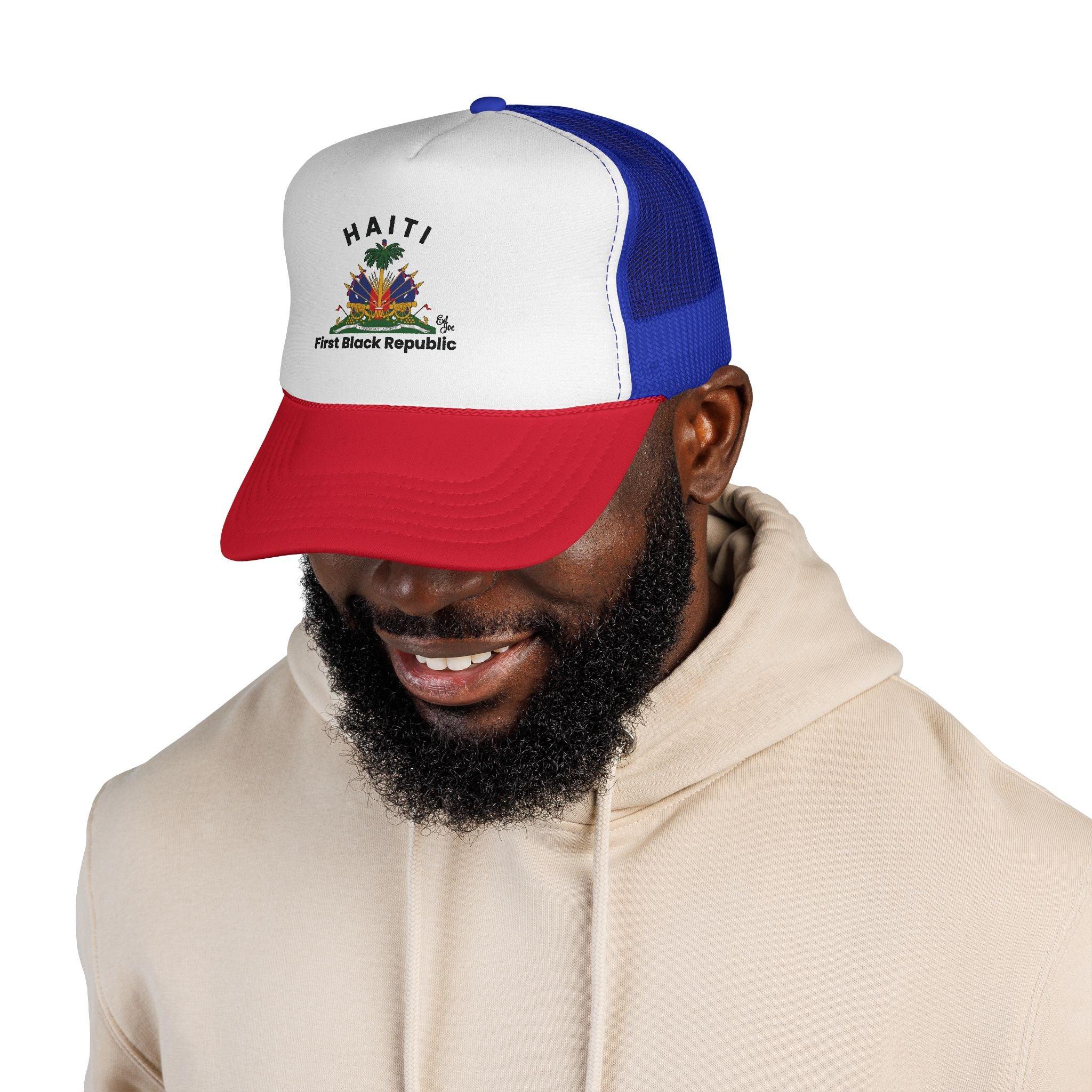 Haiti Trucker Hat — "First Black Republic" Emblem Mesh Cap