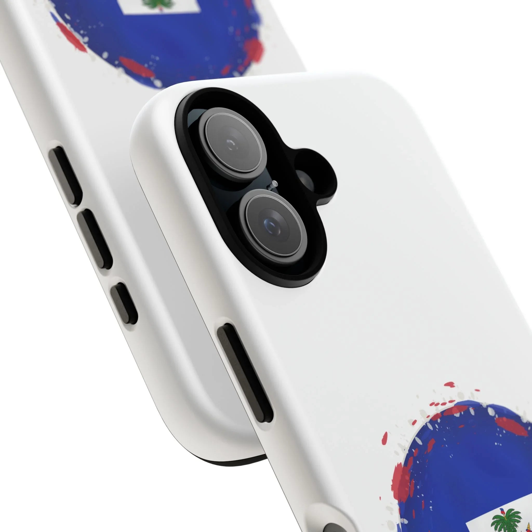 Haiti Flag Phone Case — Patriotic Gros‑Coeur Round Emblem Protective Cover