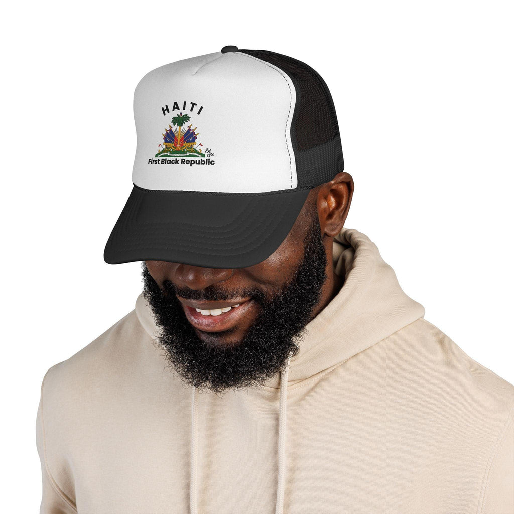 Haiti Trucker Hat — "First Black Republic" Emblem Mesh Cap