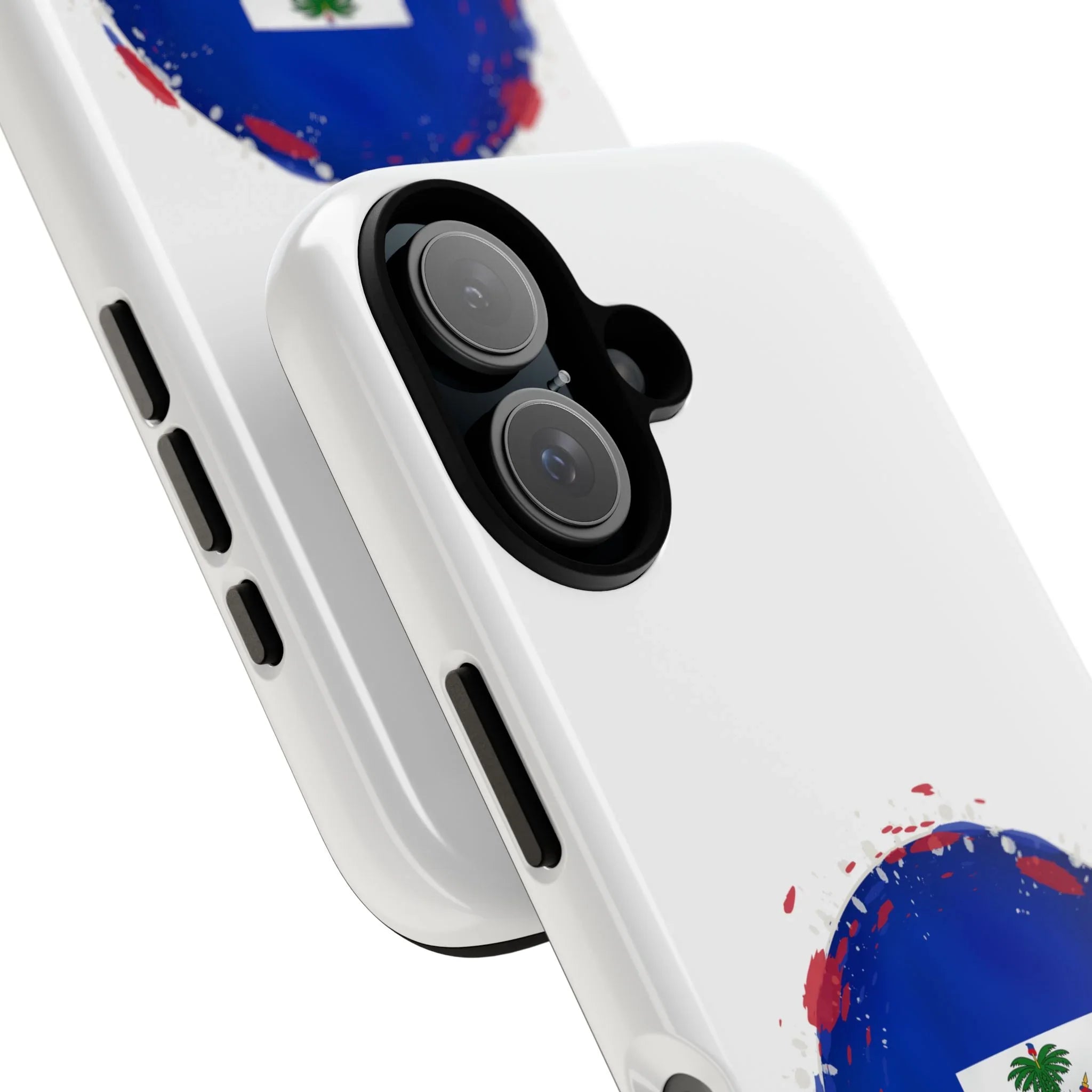 Haiti Flag Phone Case — Patriotic Gros‑Coeur Round Emblem Protective Cover