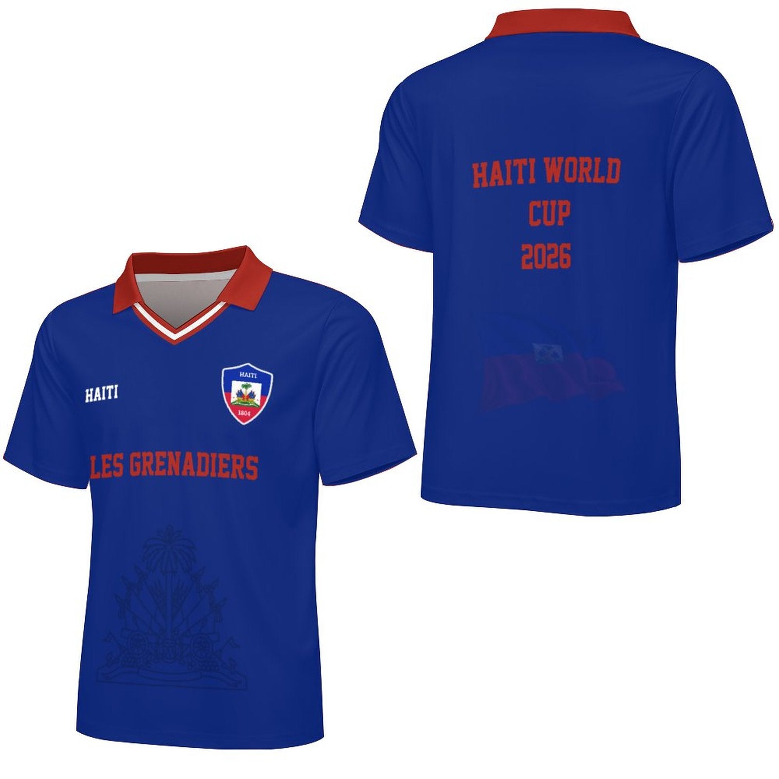 HAITI WORLD CUP 2026 MEN'S SOCCER Jersey(All-Over Printing)