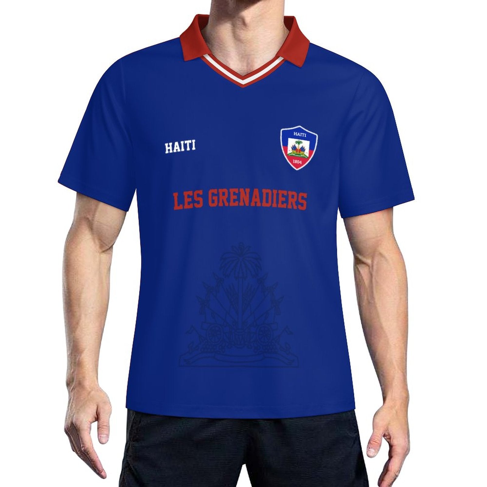 HAITI WORLD CUP 2026 MEN'S SOCCER Jersey(All-Over Printing)
